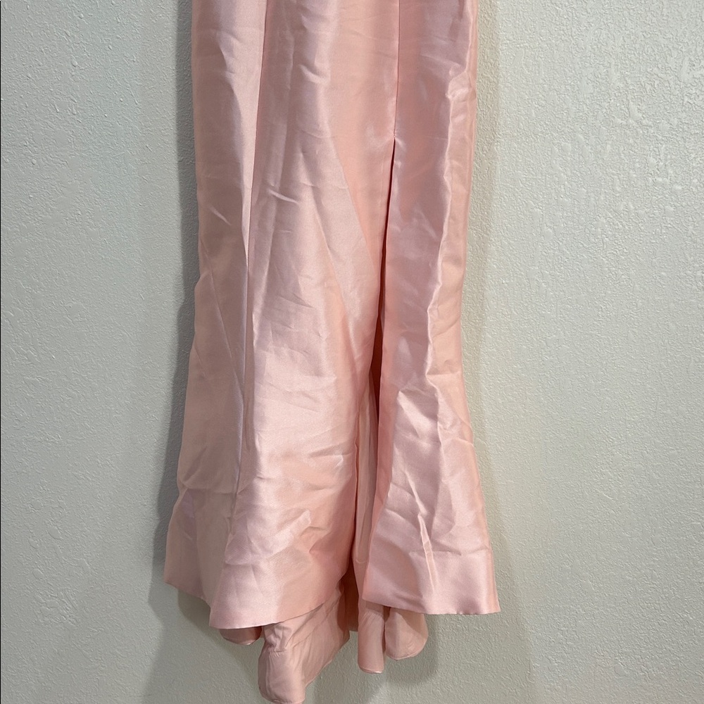 SHERRI HILLL WOMENS STRAPPED MIKANO MERMAID GOWN WITH SKIRT PINK Sz 6 - Picture 10 of 15